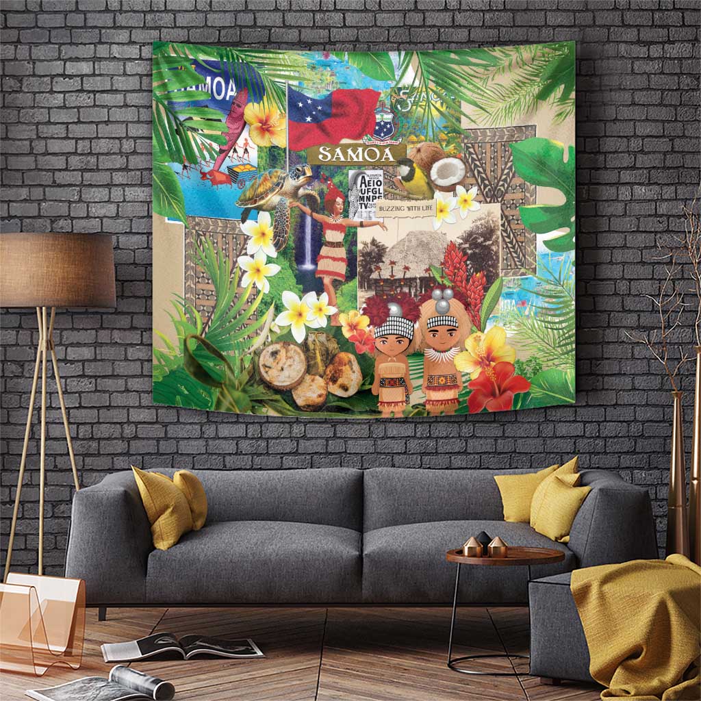Samoa Culture Tapestry Embracing The Spirit LT05 Beige - Polynesian Pride