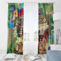 Samoa Culture Window Curtain Embracing The Spirit