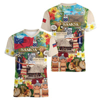 Samoa Culture Women V-Neck T-Shirt Embracing The Spirit