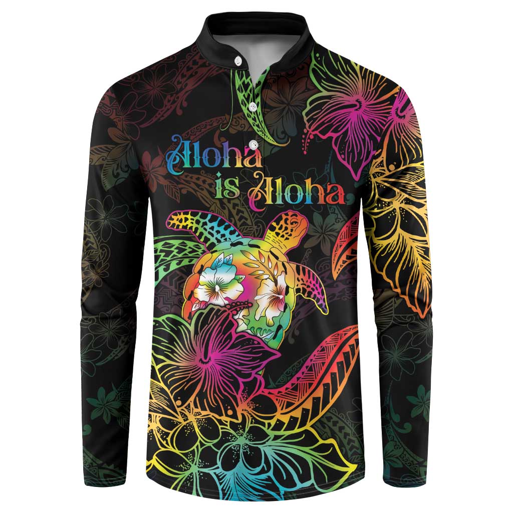 Hawaii Pride Button Sweatshirt Aloha Is Aloha
