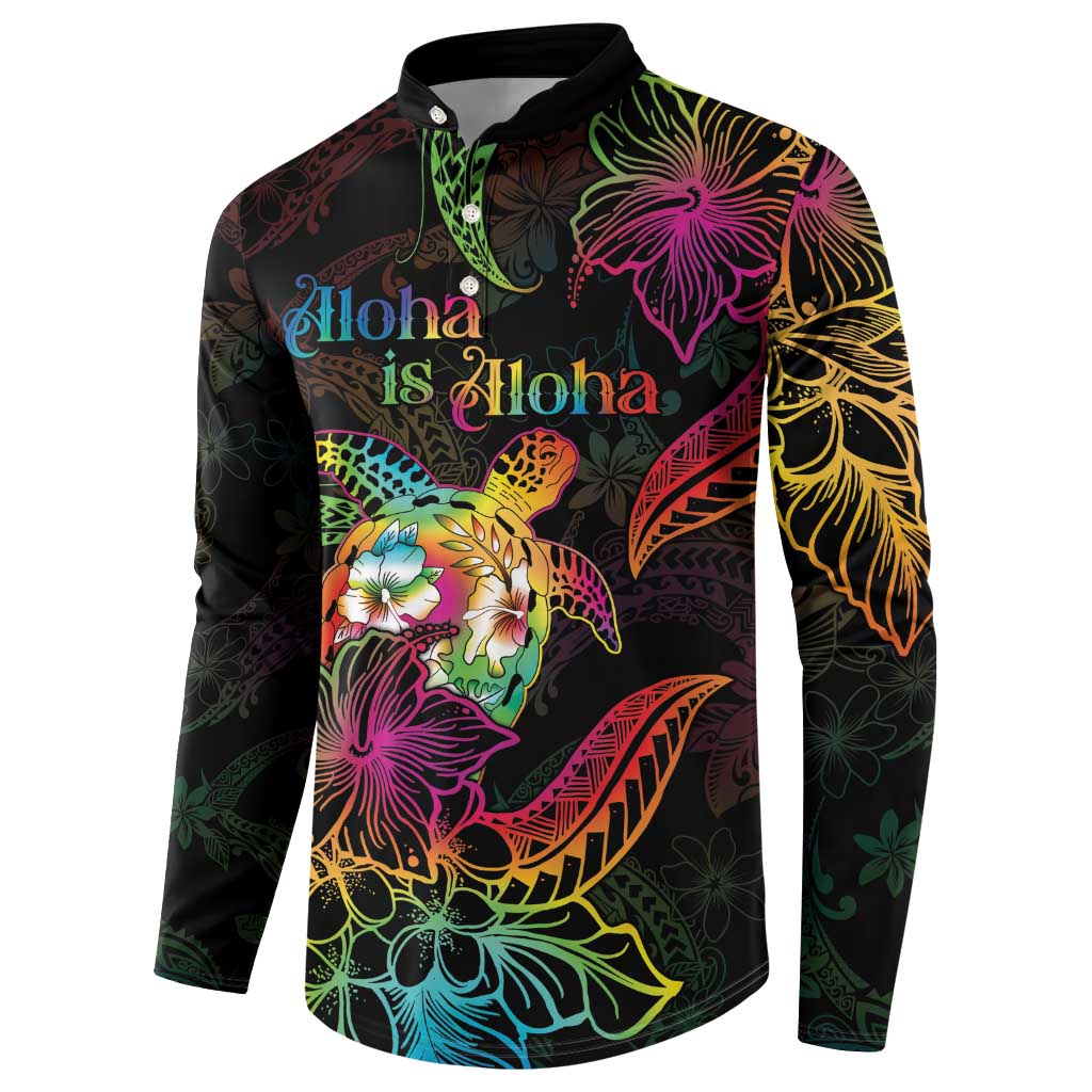 Hawaii Pride Button Sweatshirt Aloha Is Aloha