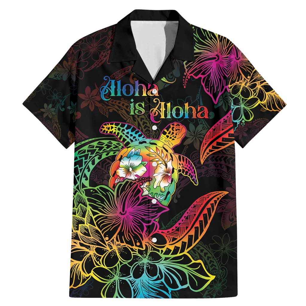 Hawaii Pride Family Matching Mermaid Dress and Hawaiian Shirt Aloha Is Aloha