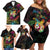 Hawaii Pride Family Matching Off Shoulder Short Dress and Hawaiian Shirt Aloha Is Aloha