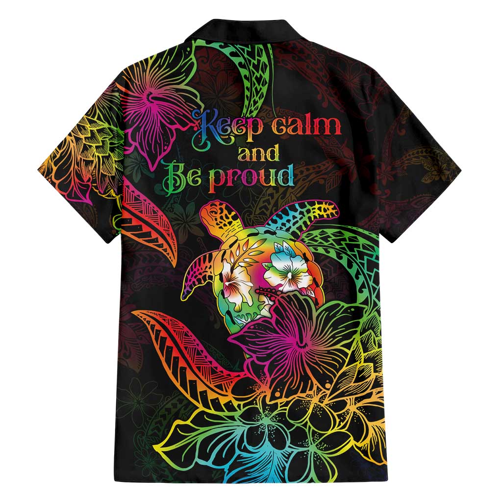 Hawaii Pride Family Matching Short Sleeve Bodycon Dress and Hawaiian Shirt Aloha Is Aloha