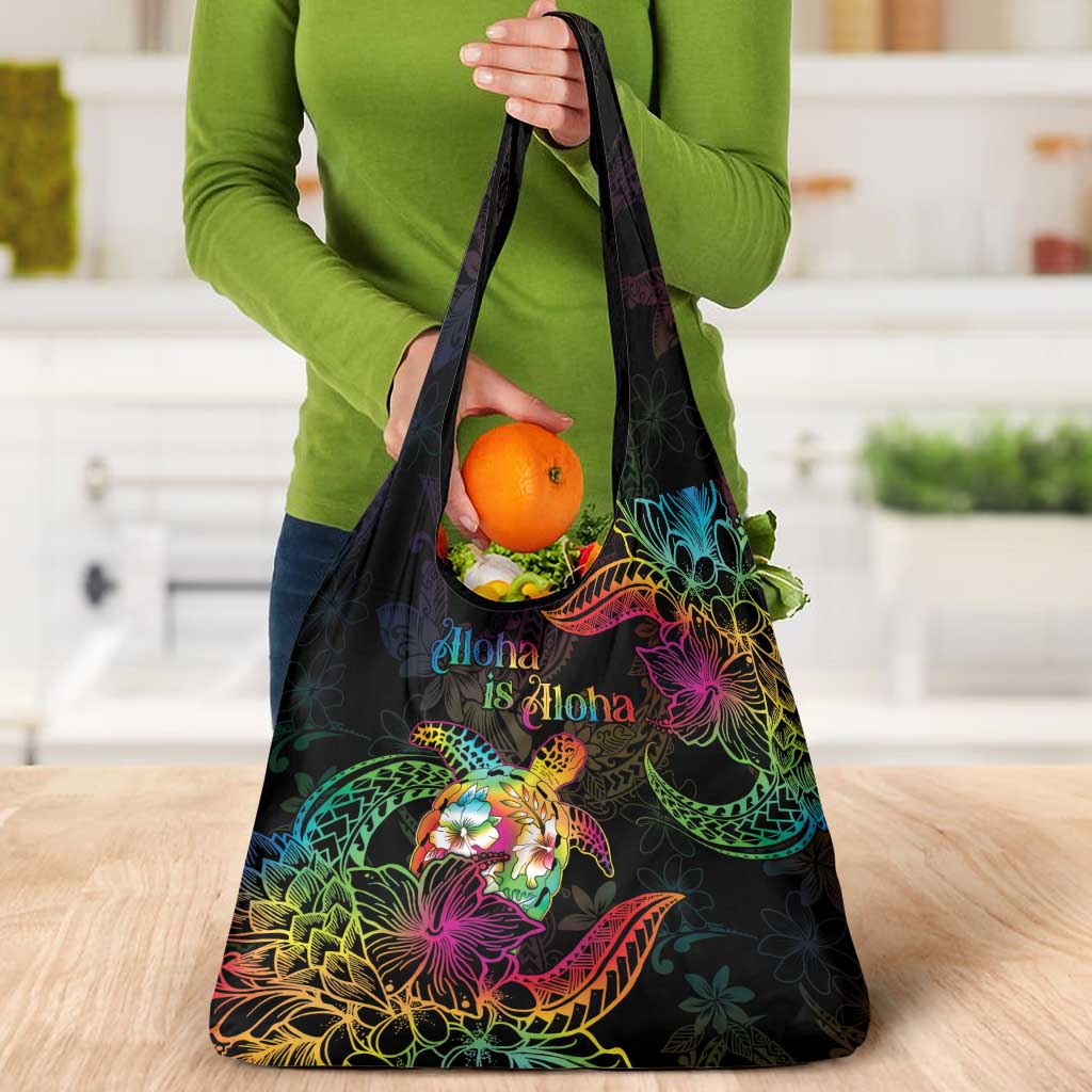 Hawaii Pride Grocery Bag Aloha Is Aloha