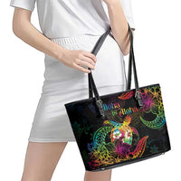 Hawaii Pride Leather Tote Bag Aloha Is Aloha