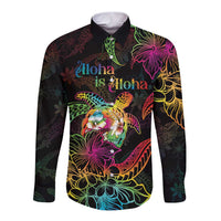 Hawaii Pride Long Sleeve Button Shirt Aloha Is Aloha