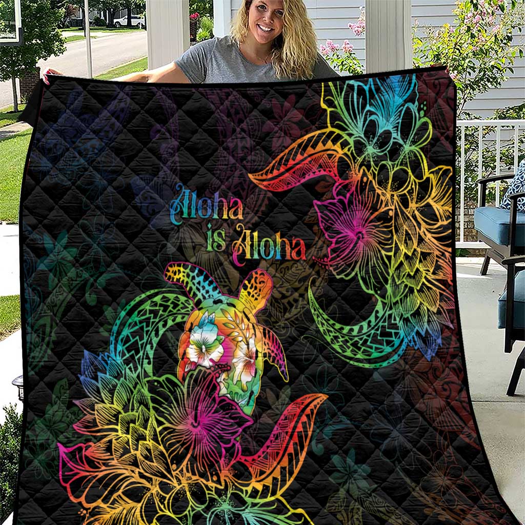 Hawaii Pride Quilt Aloha Is Aloha