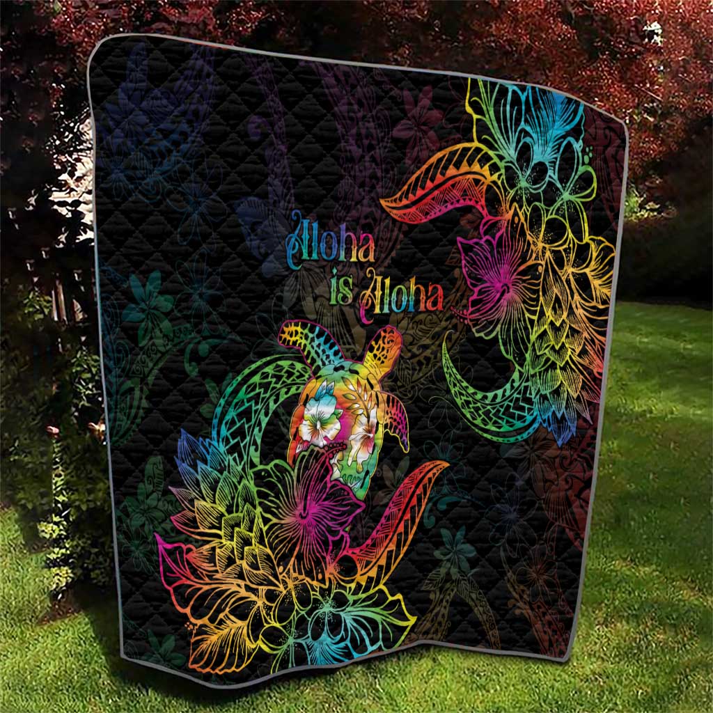 Hawaii Pride Quilt Aloha Is Aloha