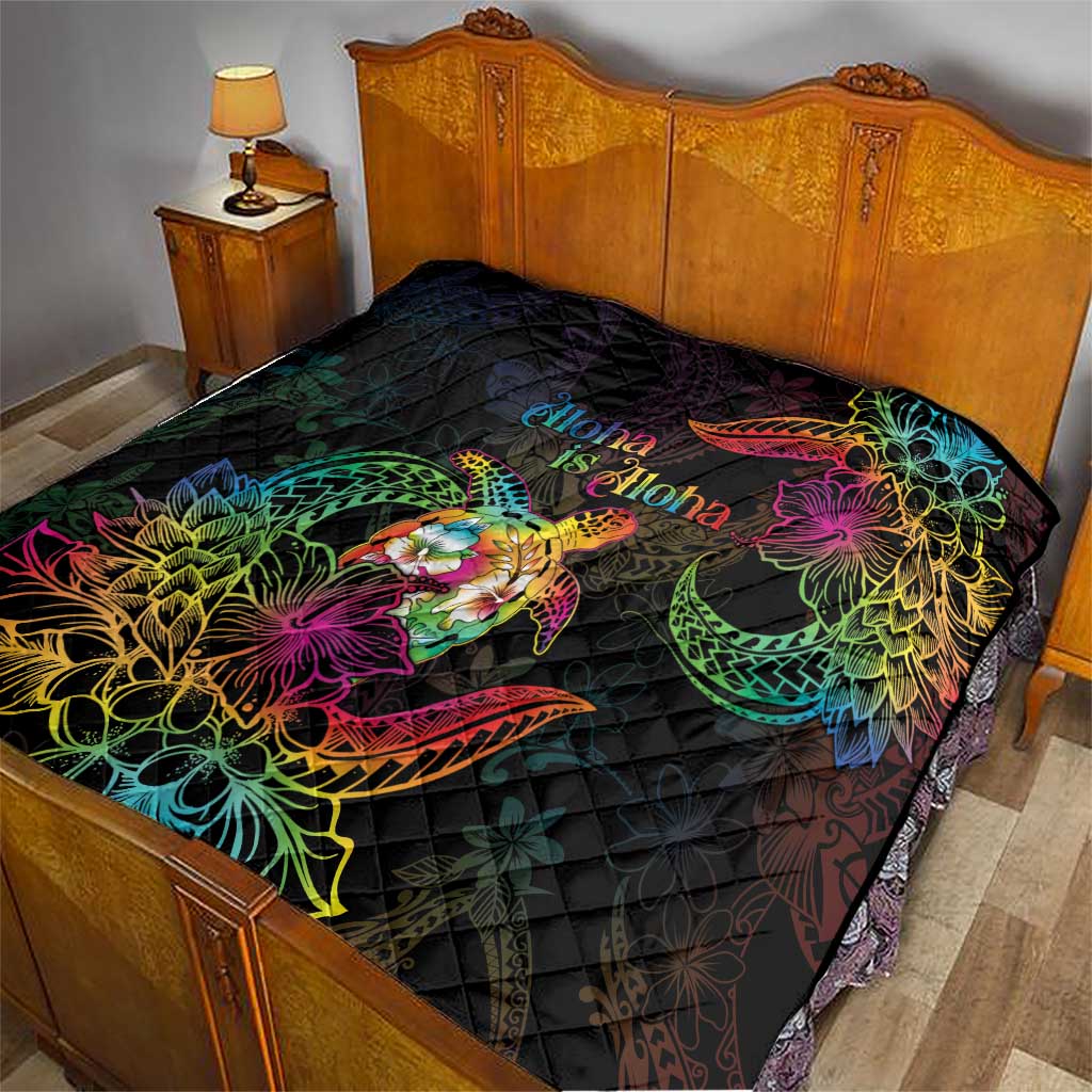 Hawaii Pride Quilt Aloha Is Aloha