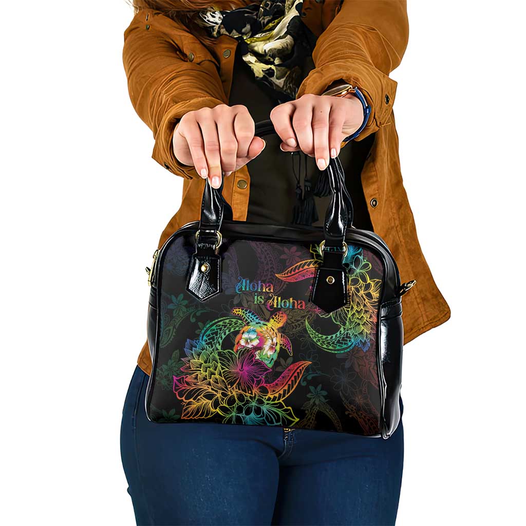 Hawaii Pride Shoulder Handbag Aloha Is Aloha LT05 One Size Colorful - Polynesian Pride