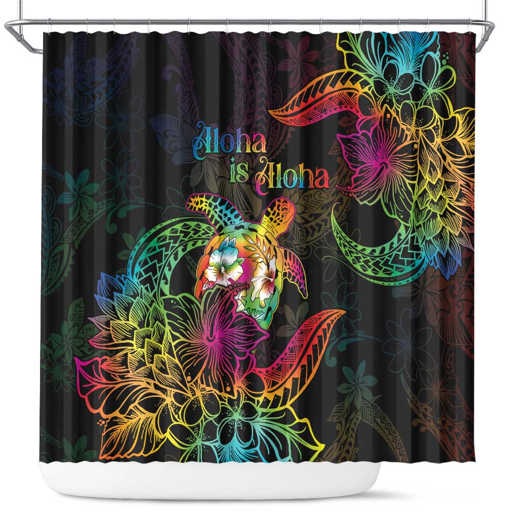 Hawaii Pride Shower Curtain Aloha Is Aloha LT05 Colorful - Polynesian Pride
