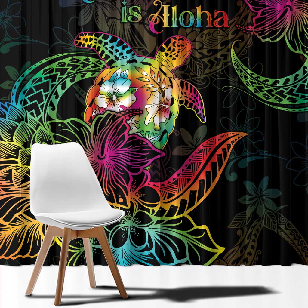 Hawaii Pride Window Curtain Aloha Is Aloha