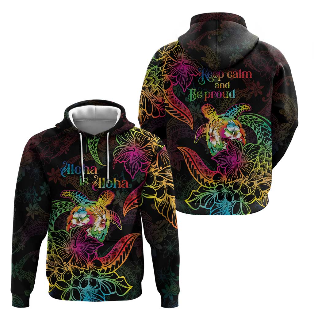 Hawaii Pride Zip Hoodie Aloha Is Aloha