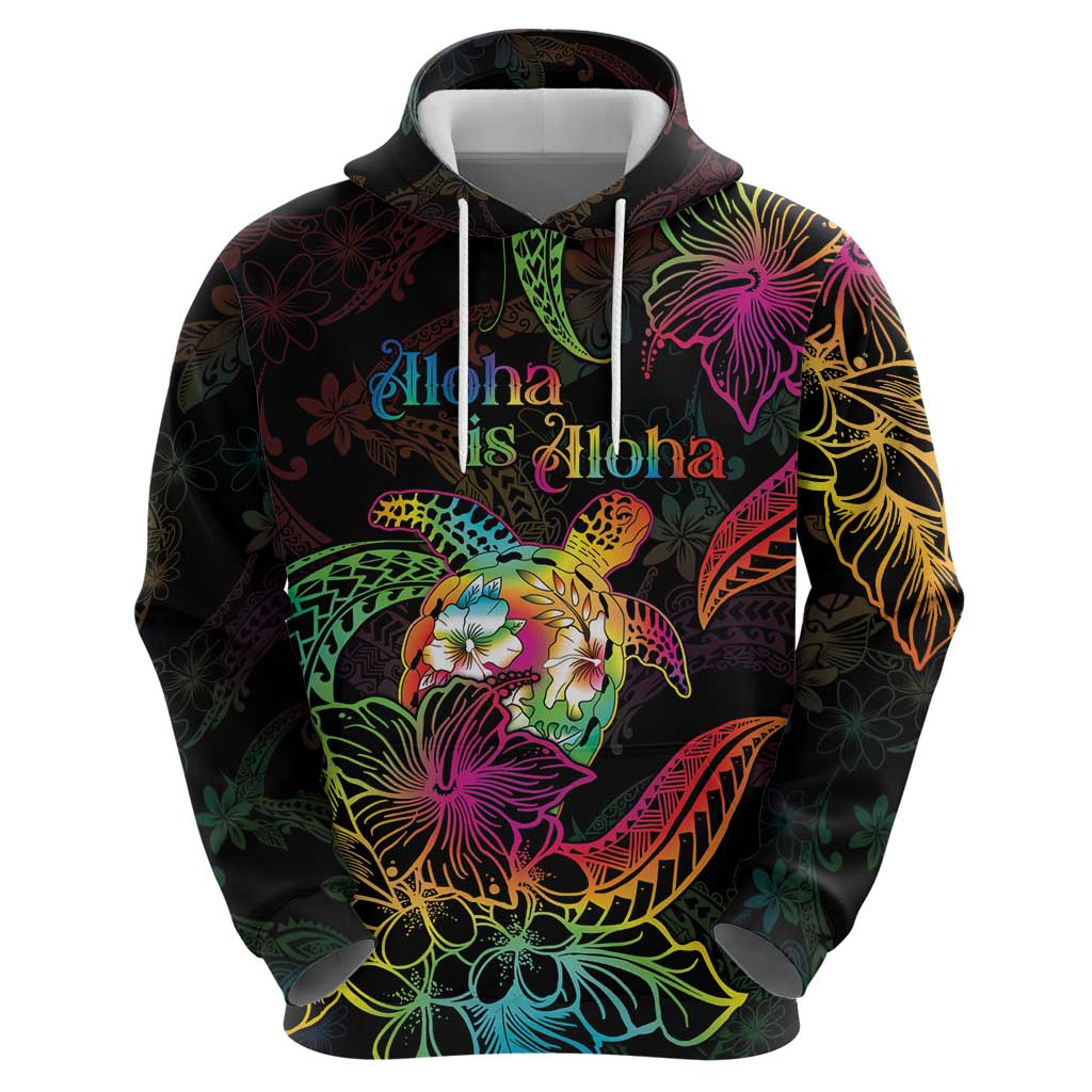 Hawaii Pride Zip Hoodie Aloha Is Aloha