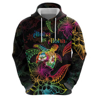 Hawaii Pride Zip Hoodie Aloha Is Aloha