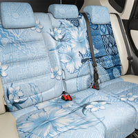 Hawaii Tapa Pattern With Blue Hibiscus Back Car Seat Cover LT05 - Polynesian Pride
