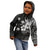 Hawaii Tapa Pattern With Black Hibiscus Kid Hoodie