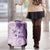 Hawaii Tapa Pattern With Violet Hibiscus Luggage Cover