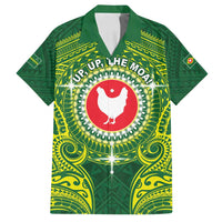 Personalized American Samoa Manua Cession Day Family Matching Off Shoulder Maxi Dress and Hawaiian Shirt Up Up The Moa