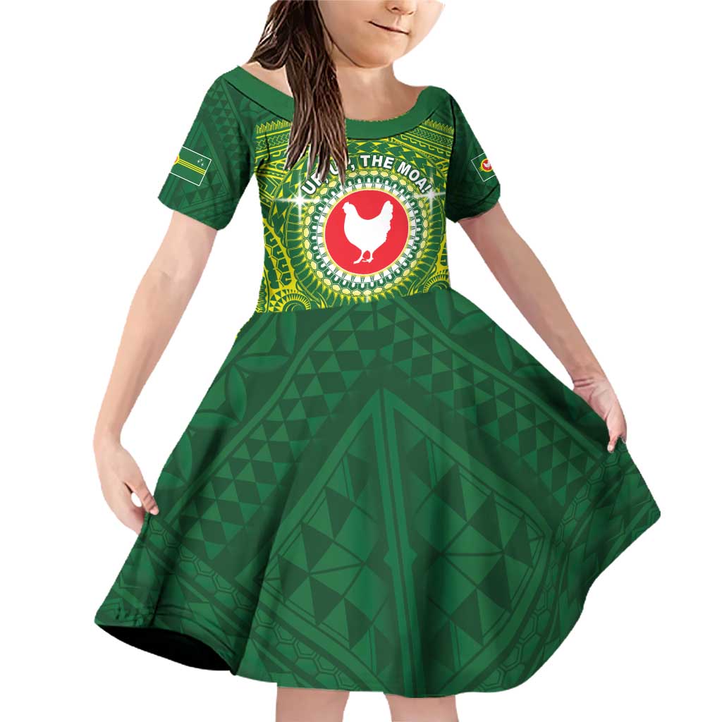 Personalized American Samoa Manua Cession Day Family Matching Off Shoulder Short Dress and Hawaiian Shirt Up Up The Moa