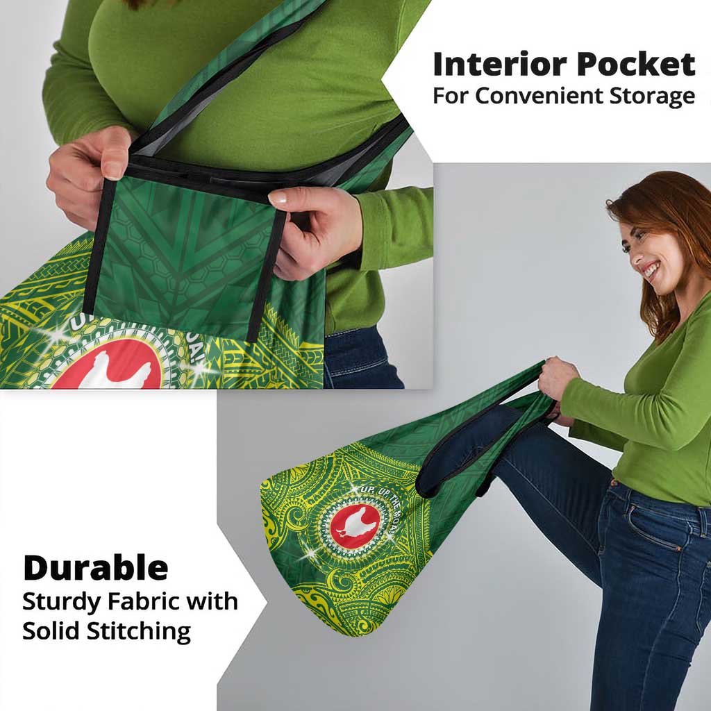 American Samoa Manua Cession Day Grocery Bag Up Up The Moa