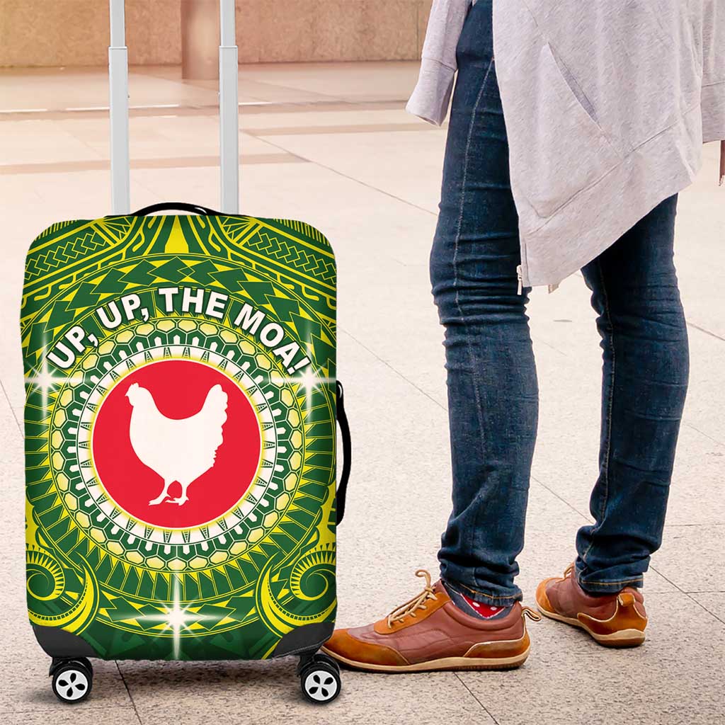American Samoa Manua Cession Day Luggage Cover Up Up The Moa LT05 Green - Polynesian Pride