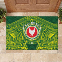 American Samoa Manua Cession Day Rubber Doormat Up Up The Moa