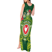 Personalized American Samoa Manua Cession Day Tank Maxi Dress Up Up The Moa