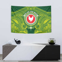 American Samoa Manua Cession Day Tapestry Up Up The Moa