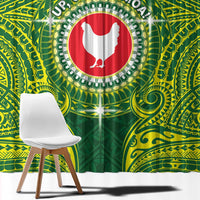 American Samoa Manua Cession Day Window Curtain Up Up The Moa