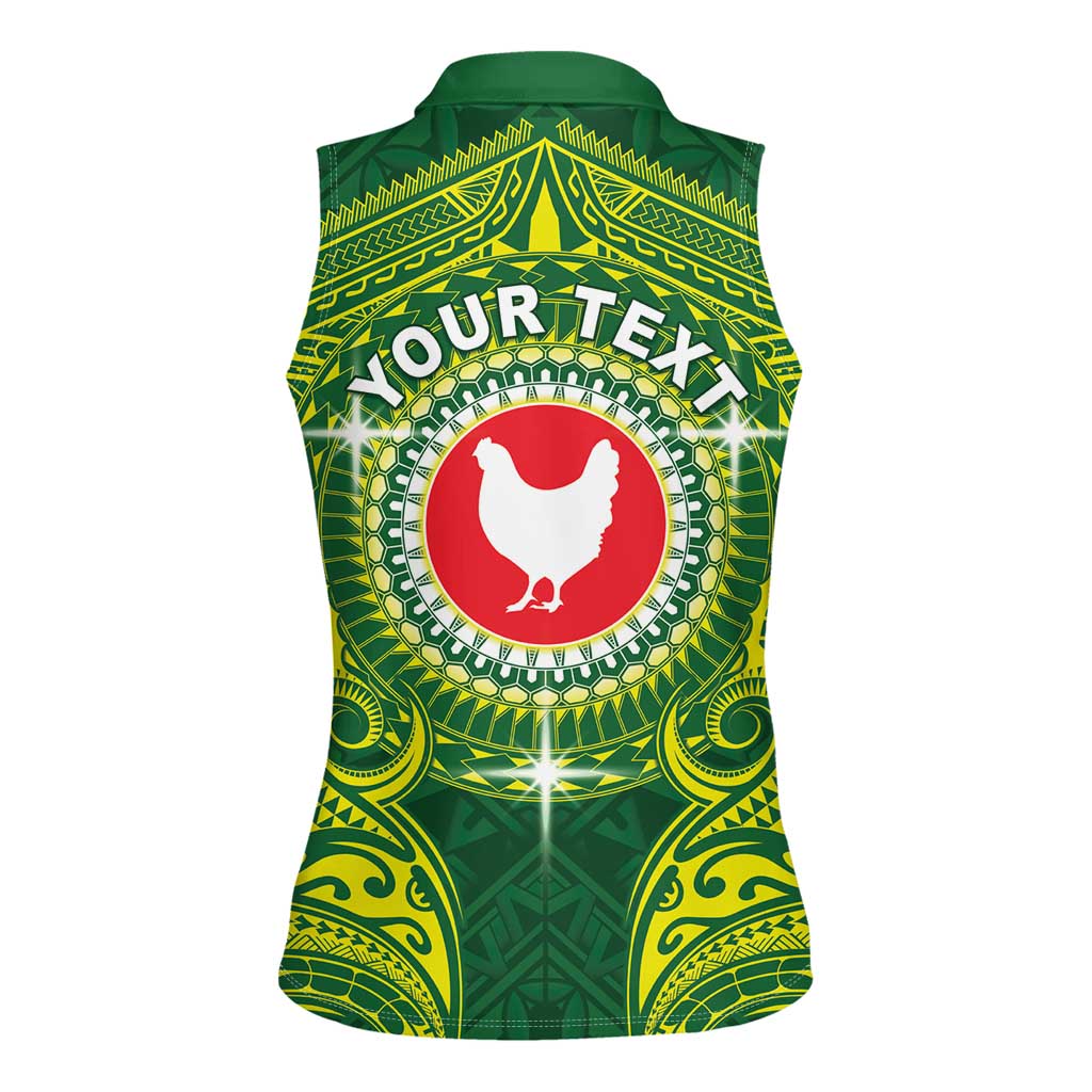 Personalized American Samoa Manua Cession Day Women Sleeveless Polo Shirt Up Up The Moa