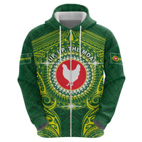 Personalized American Samoa Manua Cession Day Zip Hoodie Up Up The Moa