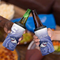 Personalized Samoana High School 4 in 1 Can Cooler Tumbler Polynesian Tribal Shark