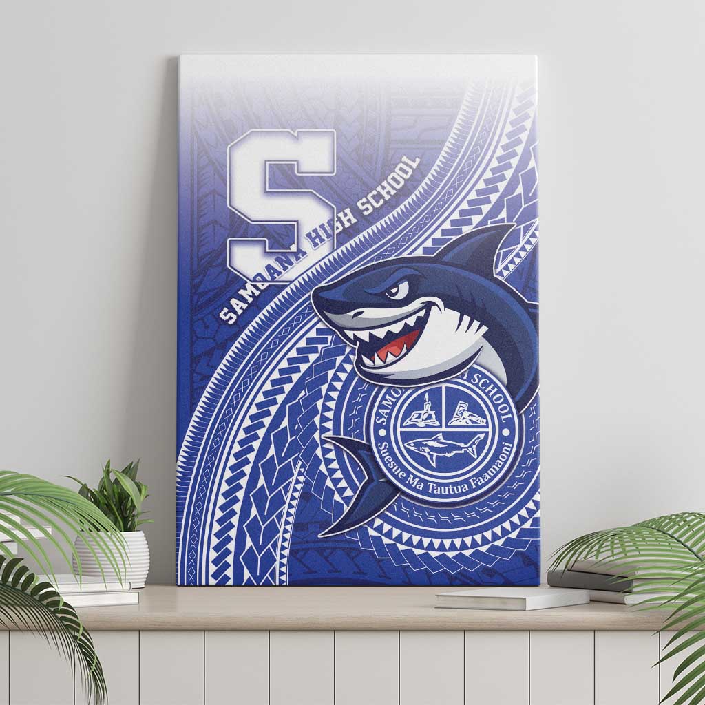Samoana High School Canvas Wall Art Polynesian Tribal Shark