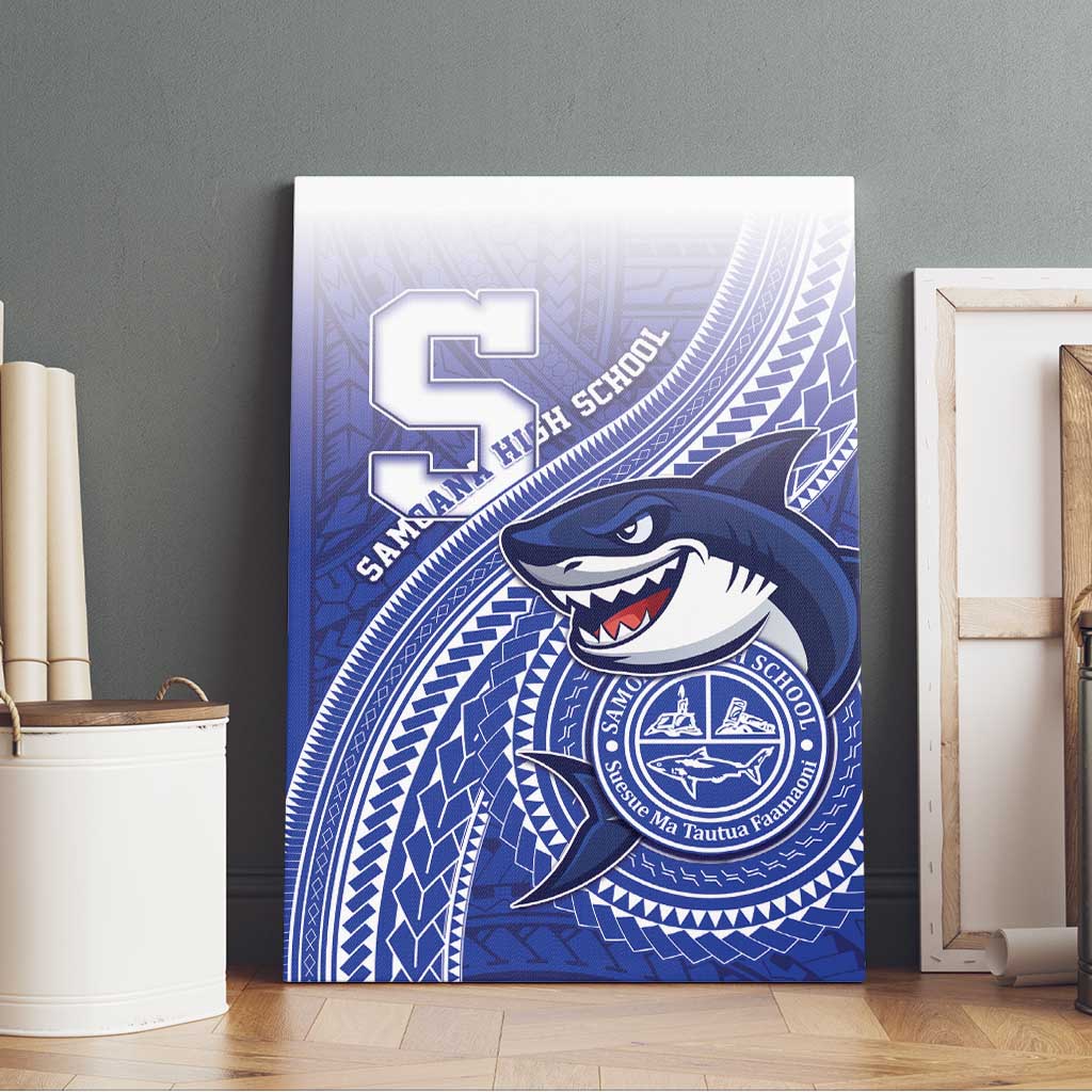 Samoana High School Canvas Wall Art Polynesian Tribal Shark