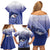 Personalized Samoana High School Family Matching Off Shoulder Short Dress and Hawaiian Shirt Polynesian Tribal Shark