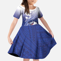 Personalized Samoana High School Family Matching Puletasi and Hawaiian Shirt Polynesian Tribal Shark