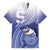 Personalized Samoana High School Family Matching Summer Maxi Dress and Hawaiian Shirt Polynesian Tribal Shark
