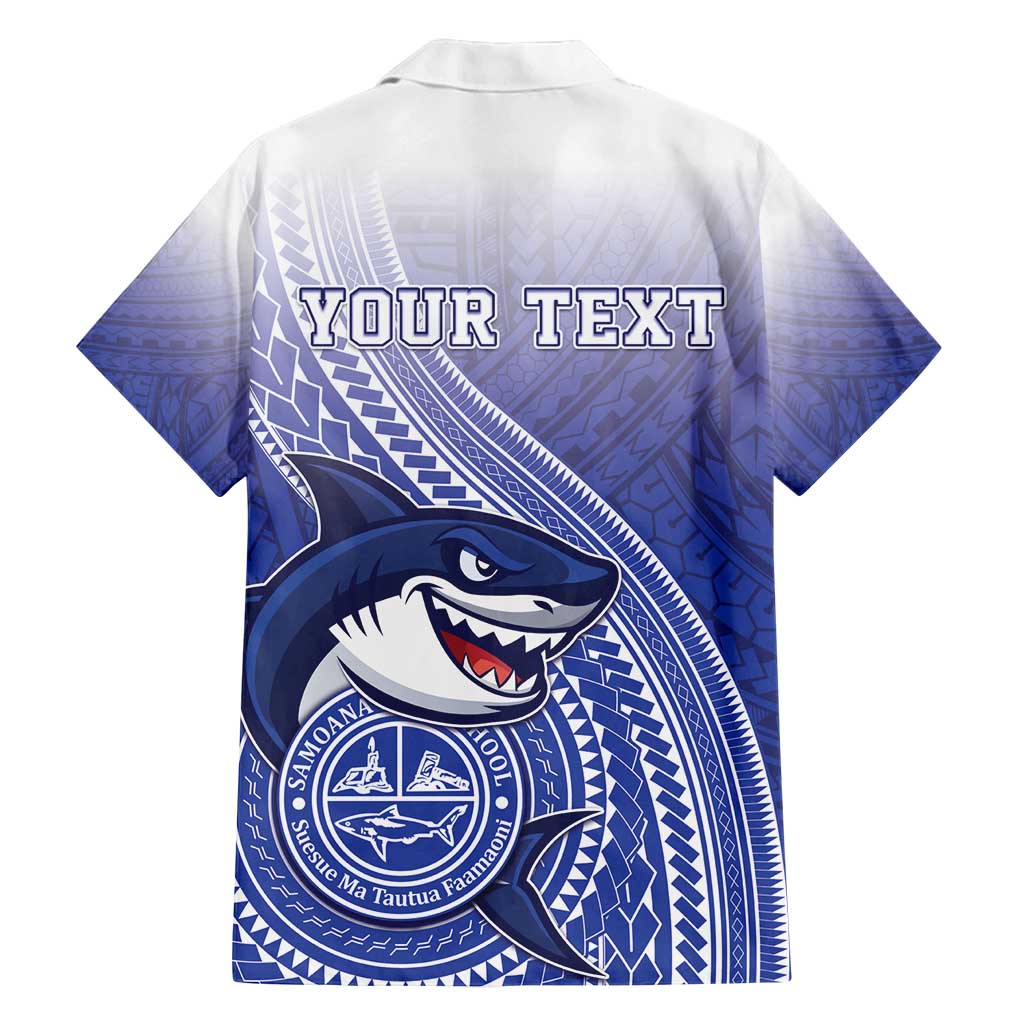 Personalized Samoana High School Family Matching Tank Maxi Dress and Hawaiian Shirt Polynesian Tribal Shark