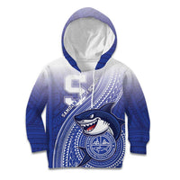Personalized Samoana High School Kid Hoodie Polynesian Tribal Shark