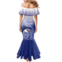 Personalized Samoana High School Mermaid Dress Polynesian Tribal Shark