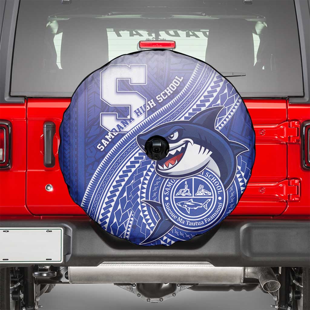 Samoana High School Spare Tire Cover Polynesian Tribal Shark LT05 - Polynesian Pride