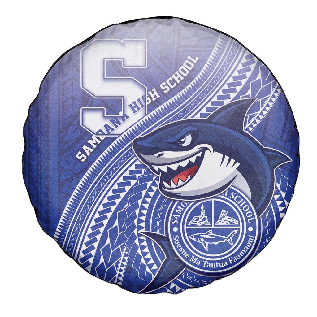 Samoana High School Spare Tire Cover Polynesian Tribal Shark LT05 - Polynesian Pride