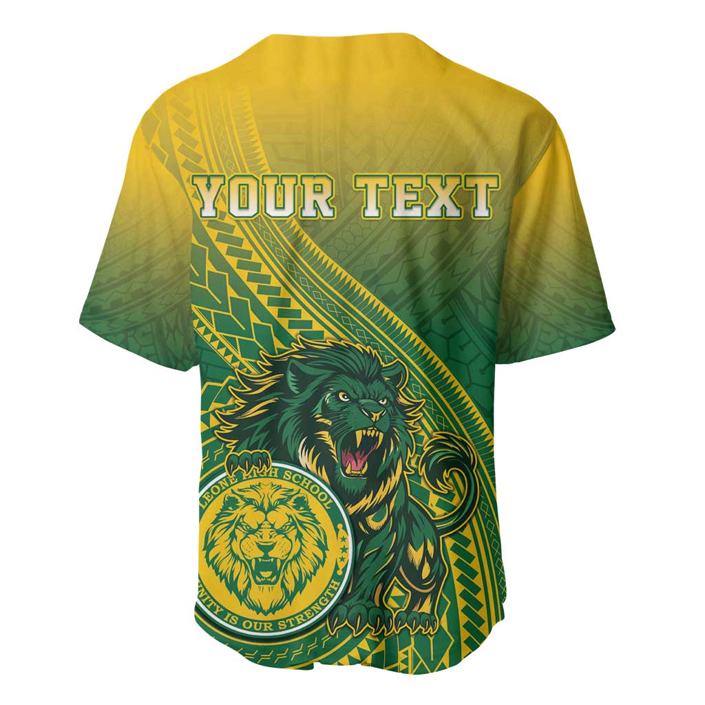 Personalized Leone High School Baseball Jersey Leone Lion