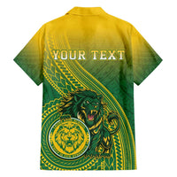 Personalized Leone High School Family Matching Long Sleeve Bodycon Dress and Hawaiian Shirt Leone Lion LT05 - Polynesian Pride