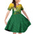 Personalized Leone High School Family Matching Off Shoulder Short Dress and Hawaiian Shirt Leone Lion