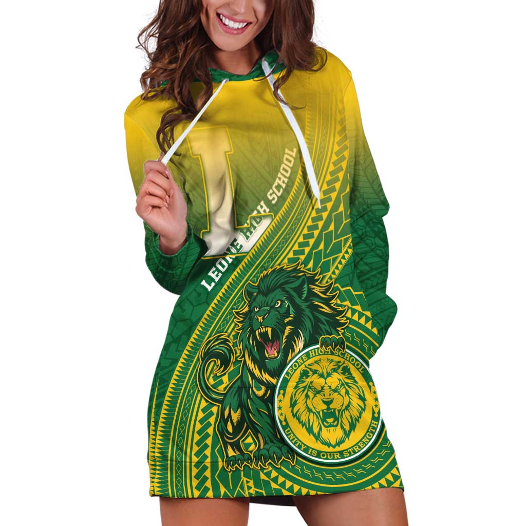 Personalized Leone High School Hoodie Dress Leone Lion