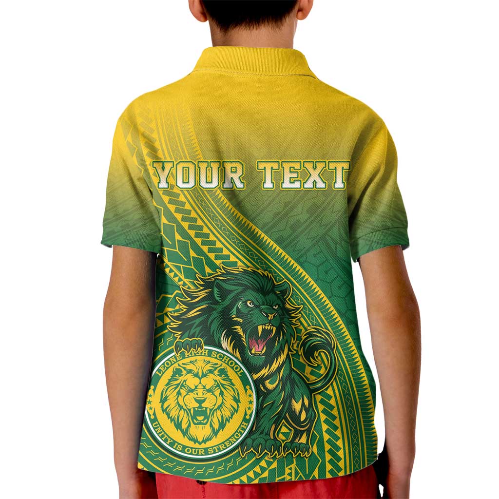 Personalized Leone High School Kid Polo Shirt Leone Lion