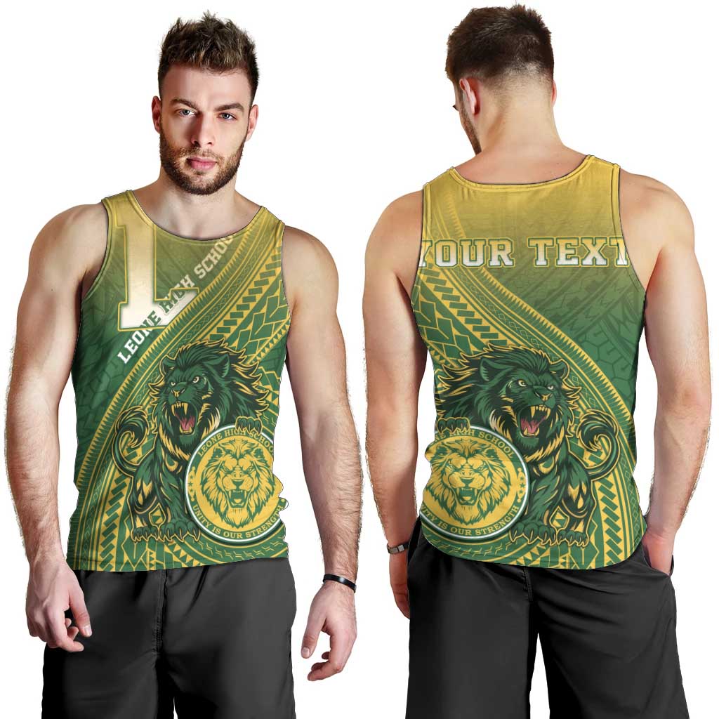 Personalized Leone High School Men Tank Top Leone Lion